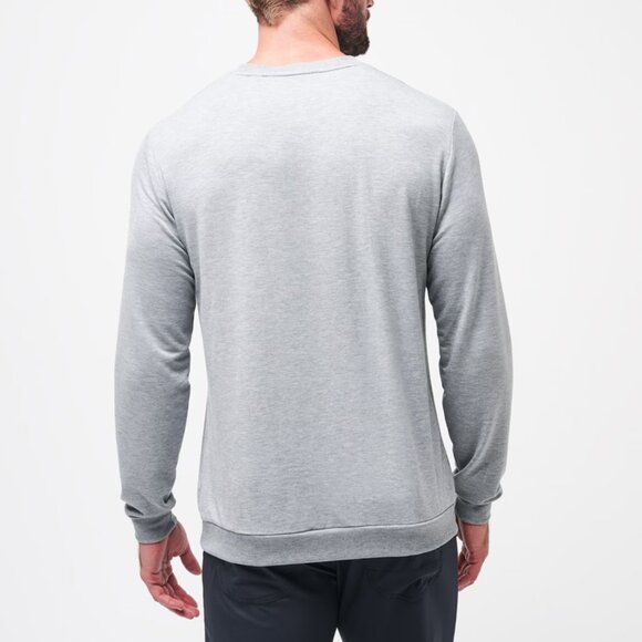 NWT New Travis Mathew Men's Amenities Crew Neck 2XL Pullover Shirt Golf XXL Top - Picture 2 of 6